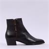 Regarde Le Ciel Lori Low Heel Ankle Boot - Brown Leather